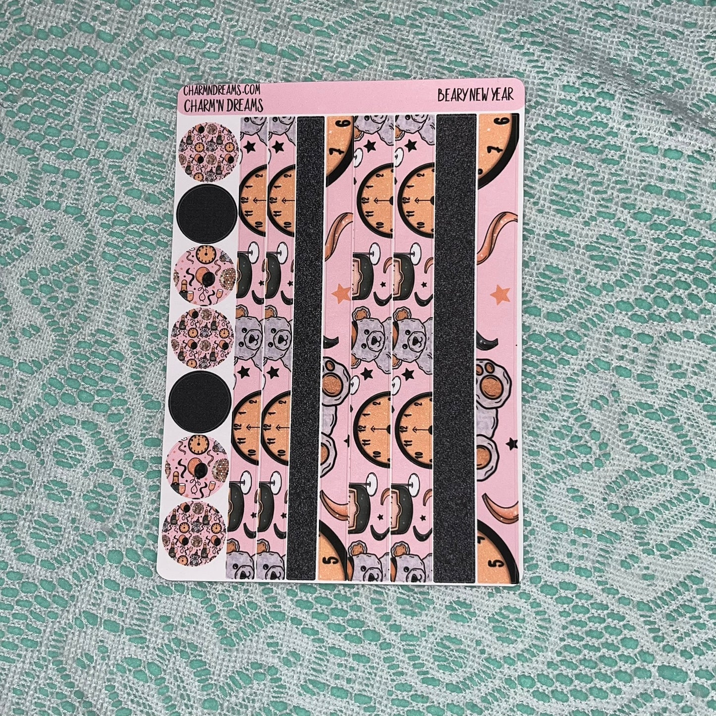 Beary New Year Planner Sticker Kit