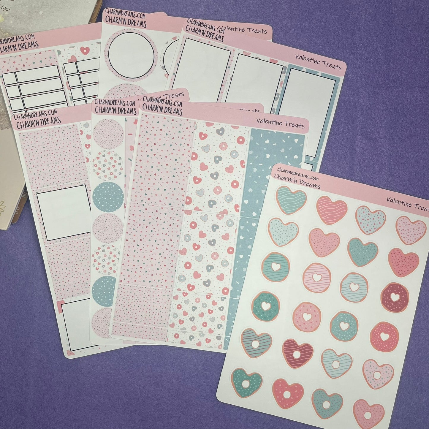 Valentine Treats Planner Sticker Kit + Bonus Accent