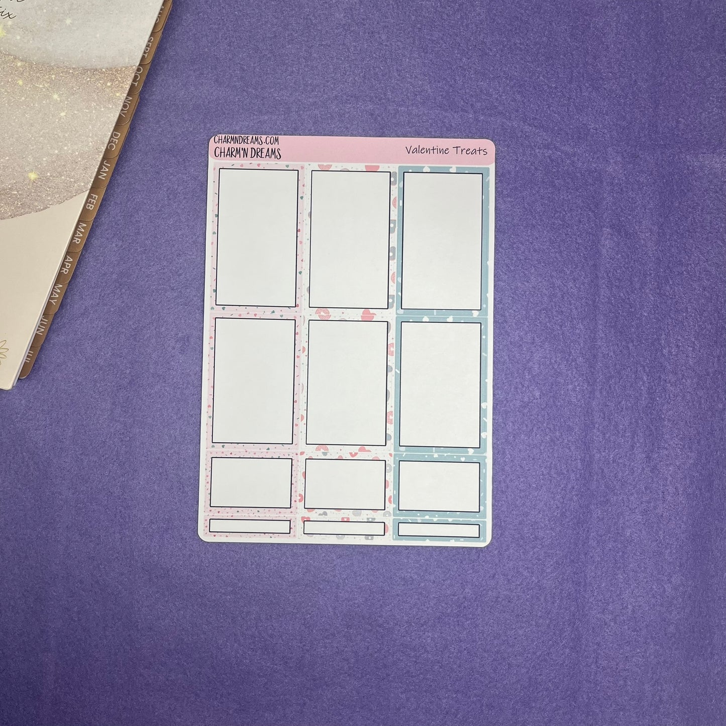 Valentine Treats Planner Sticker Kit + Bonus Accent