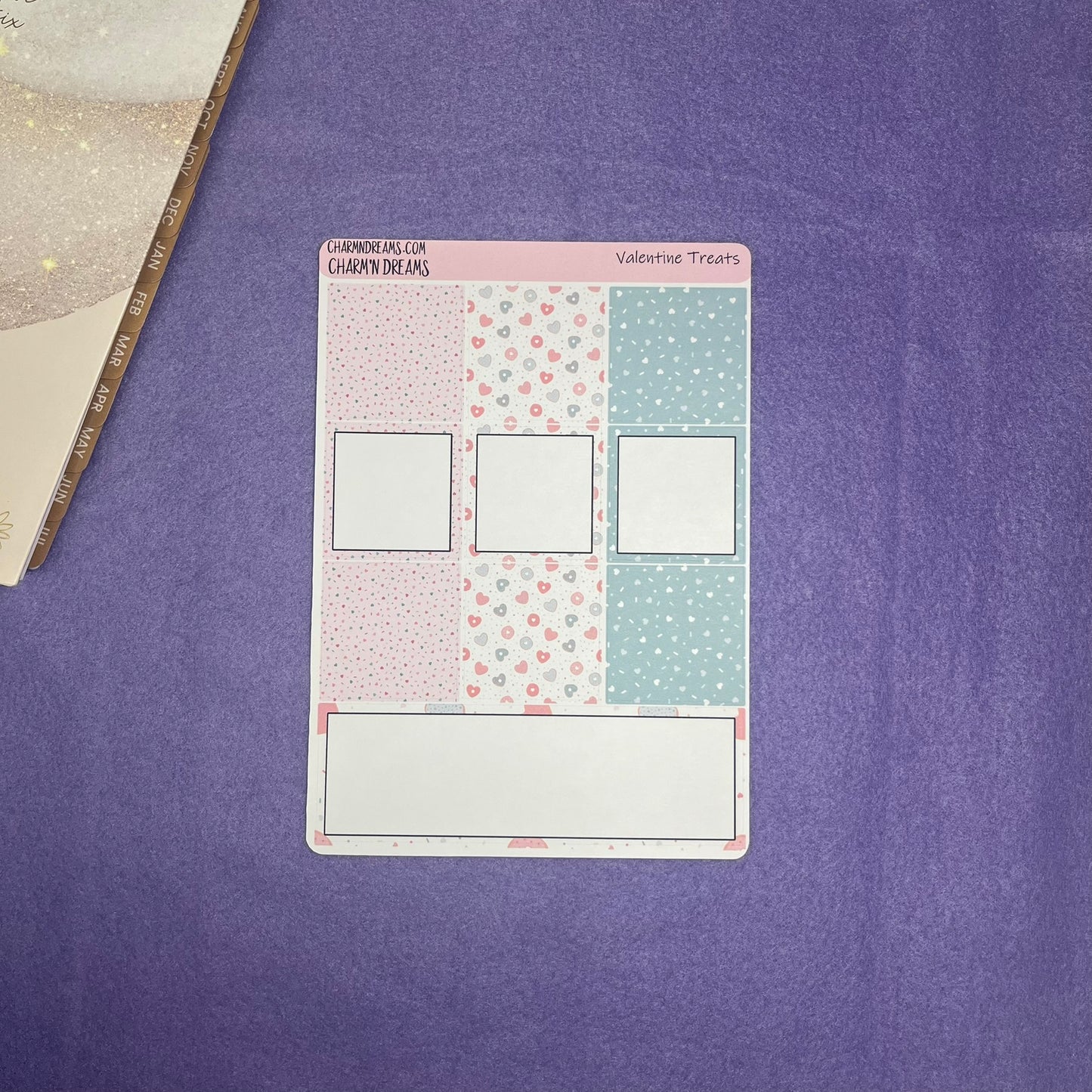 Valentine Treats Planner Sticker Kit + Bonus Accent