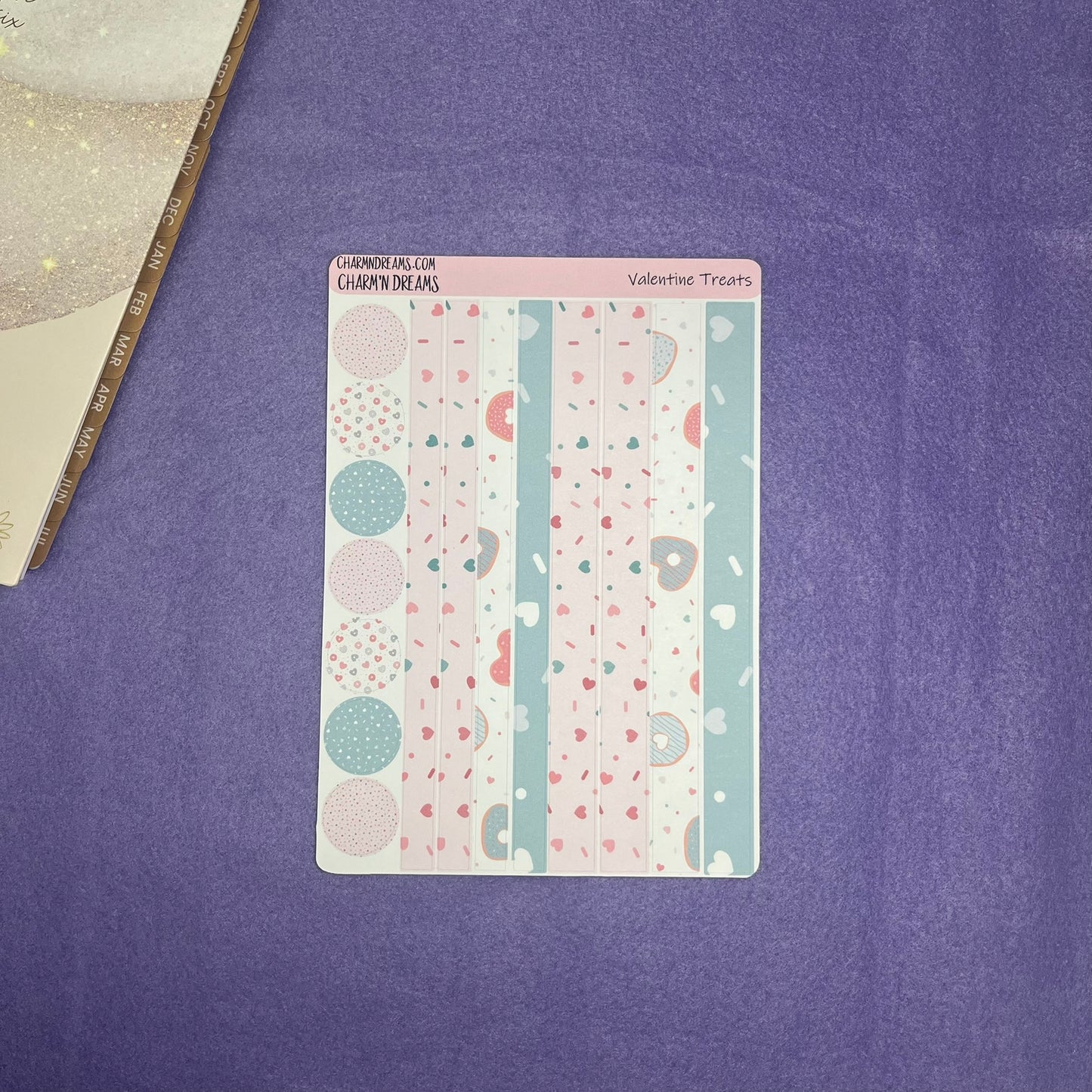 Valentine Treats Planner Sticker Kit + Bonus Accent