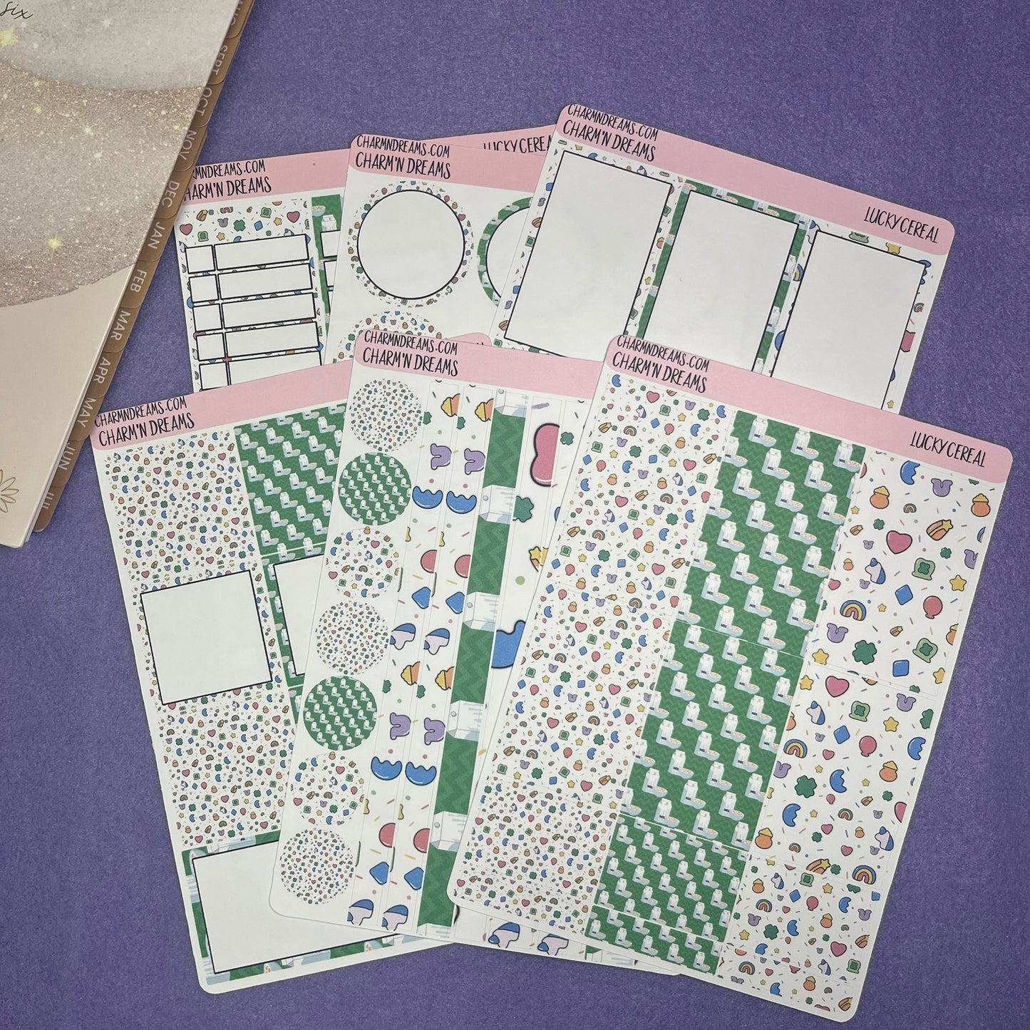 Lucky Cereal Planner Sticker Kit