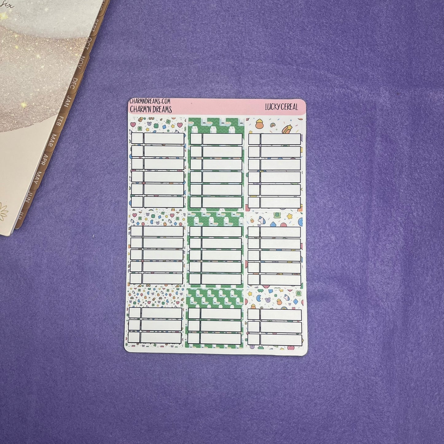 Lucky Cereal Planner Sticker Kit
