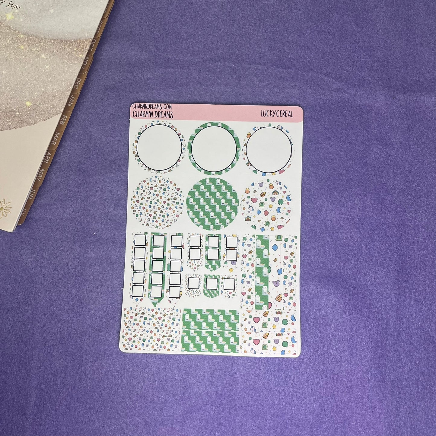 Lucky Cereal Planner Sticker Kit