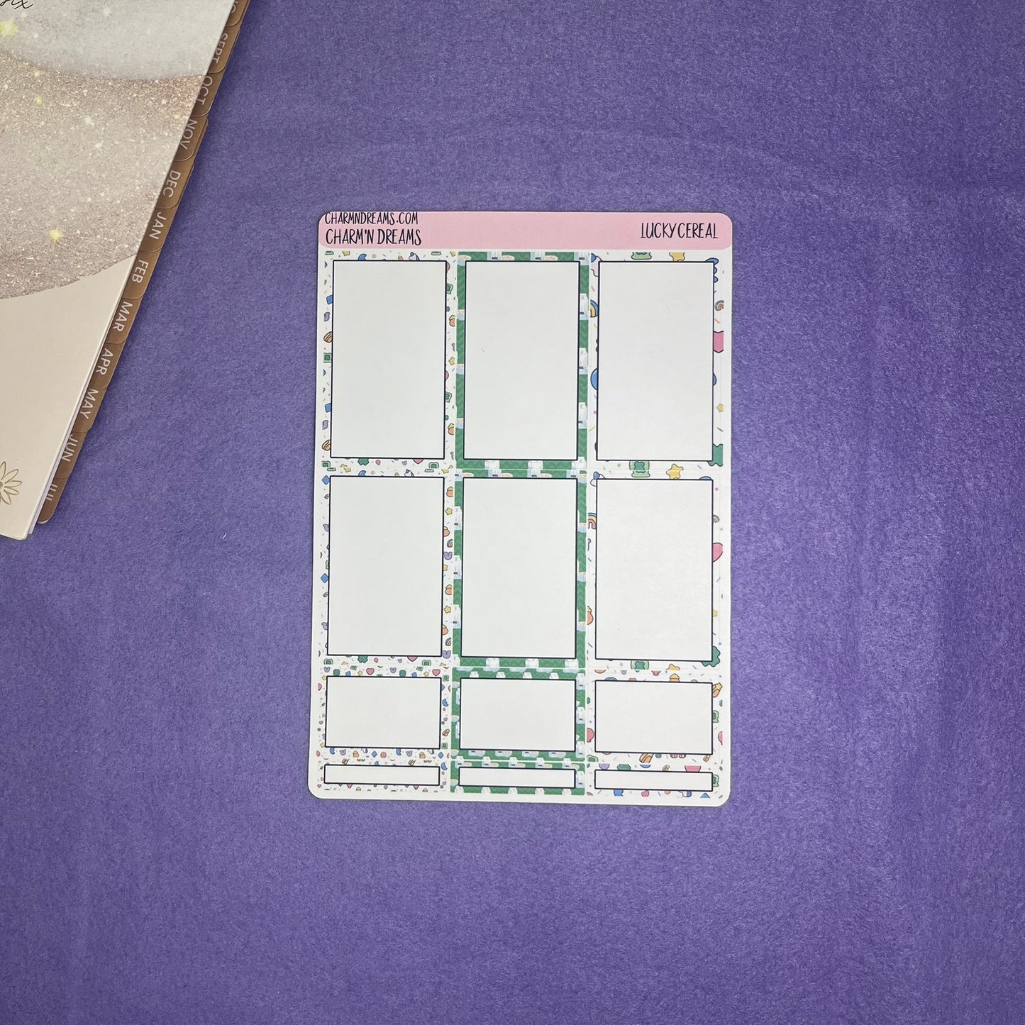 Lucky Cereal Planner Sticker Kit