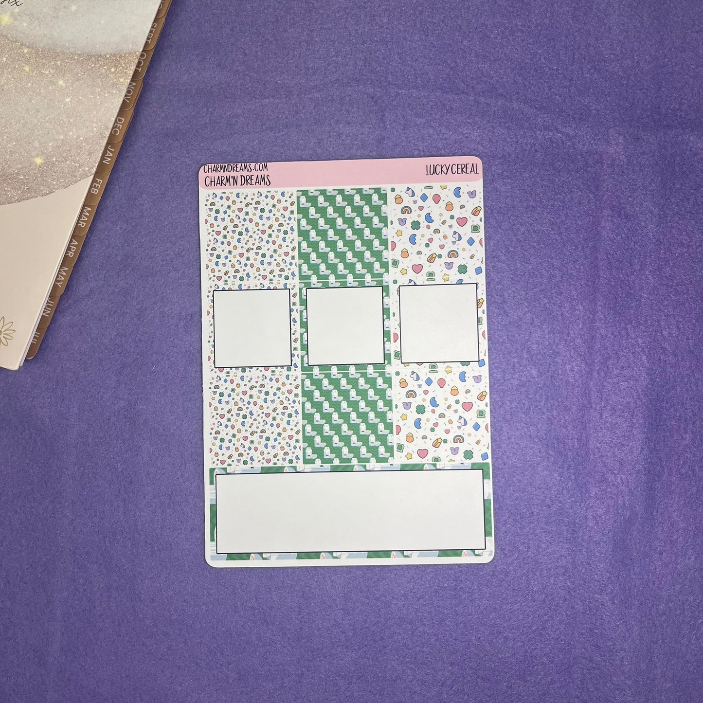 Lucky Cereal Planner Sticker Kit