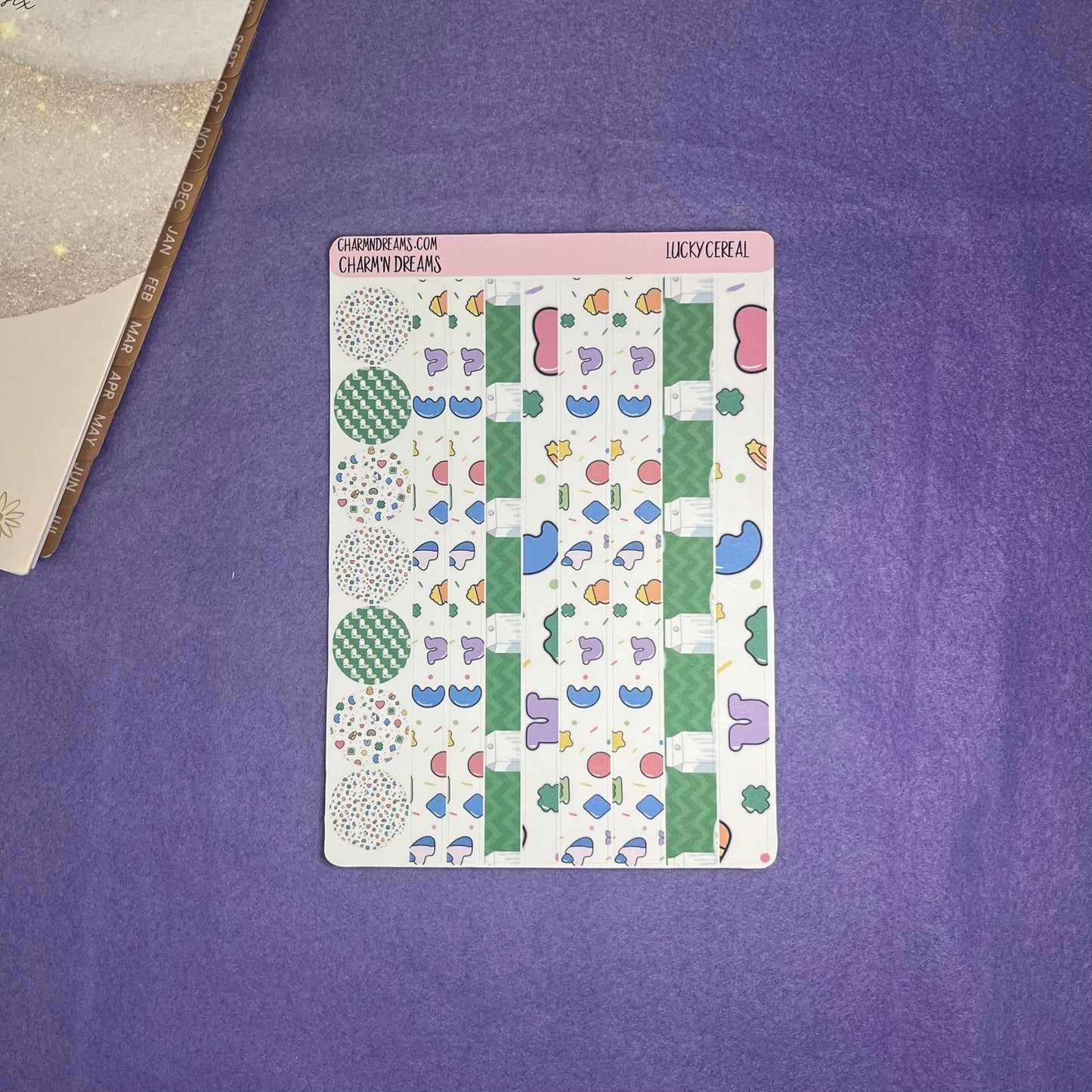 Lucky Cereal Planner Sticker Kit