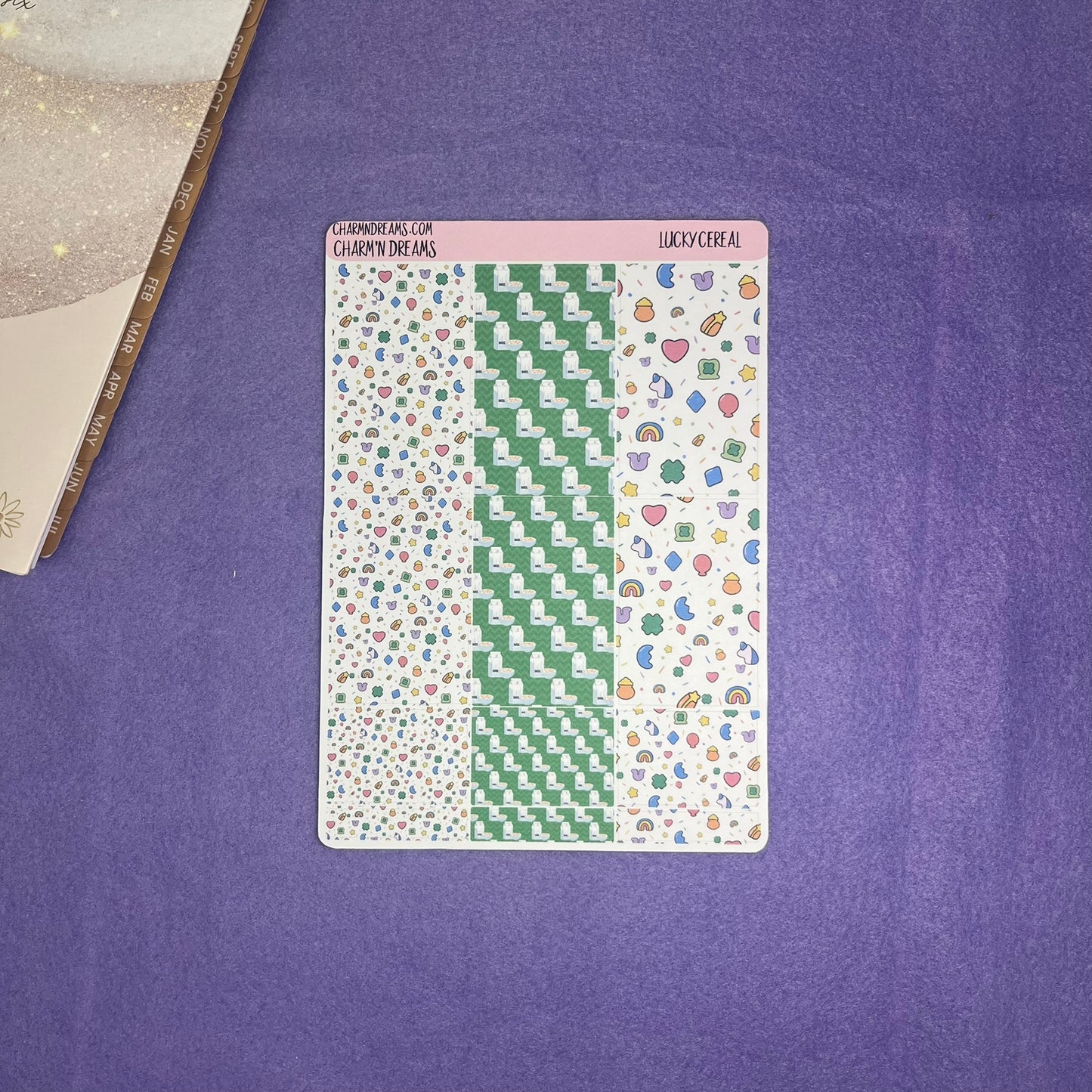 Lucky Cereal Planner Sticker Kit