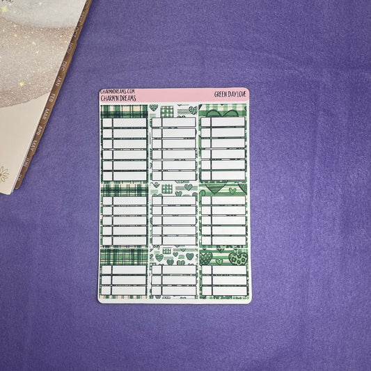 Green Day Love Planner Sticker Kit