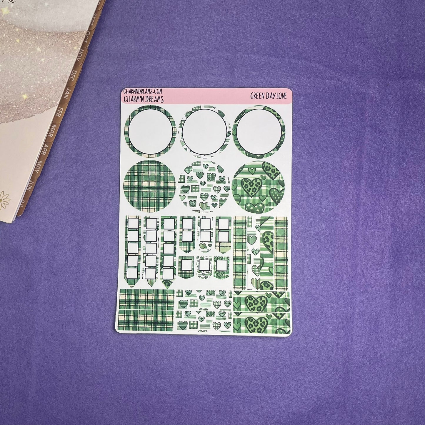 Green Day Love Planner Sticker Kit