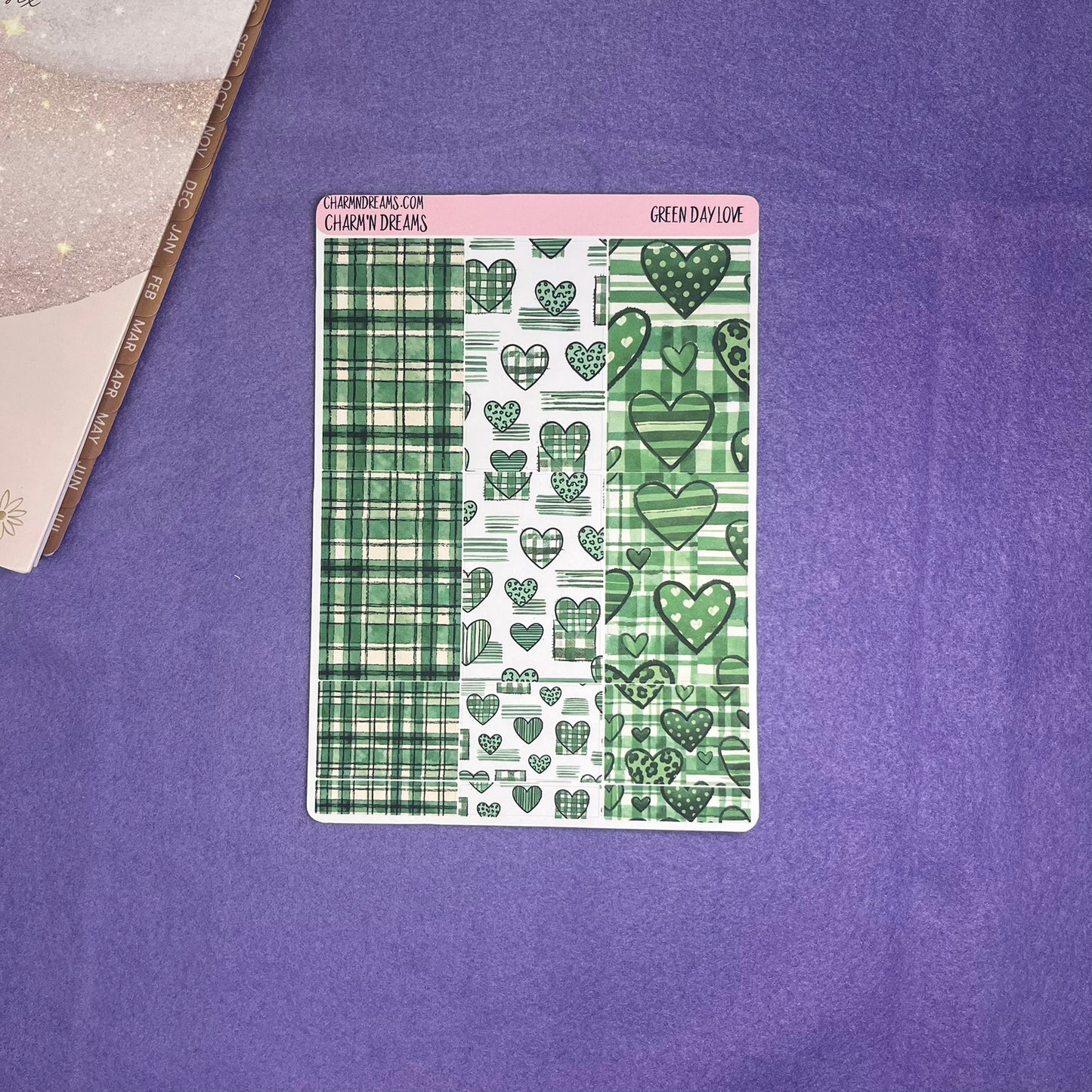 Green Day Love Planner Sticker Kit