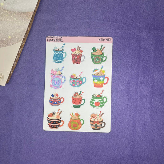 Year of Mugs Sticker Sheet