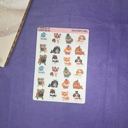 Mini Year of Dogs Sticker Sheet