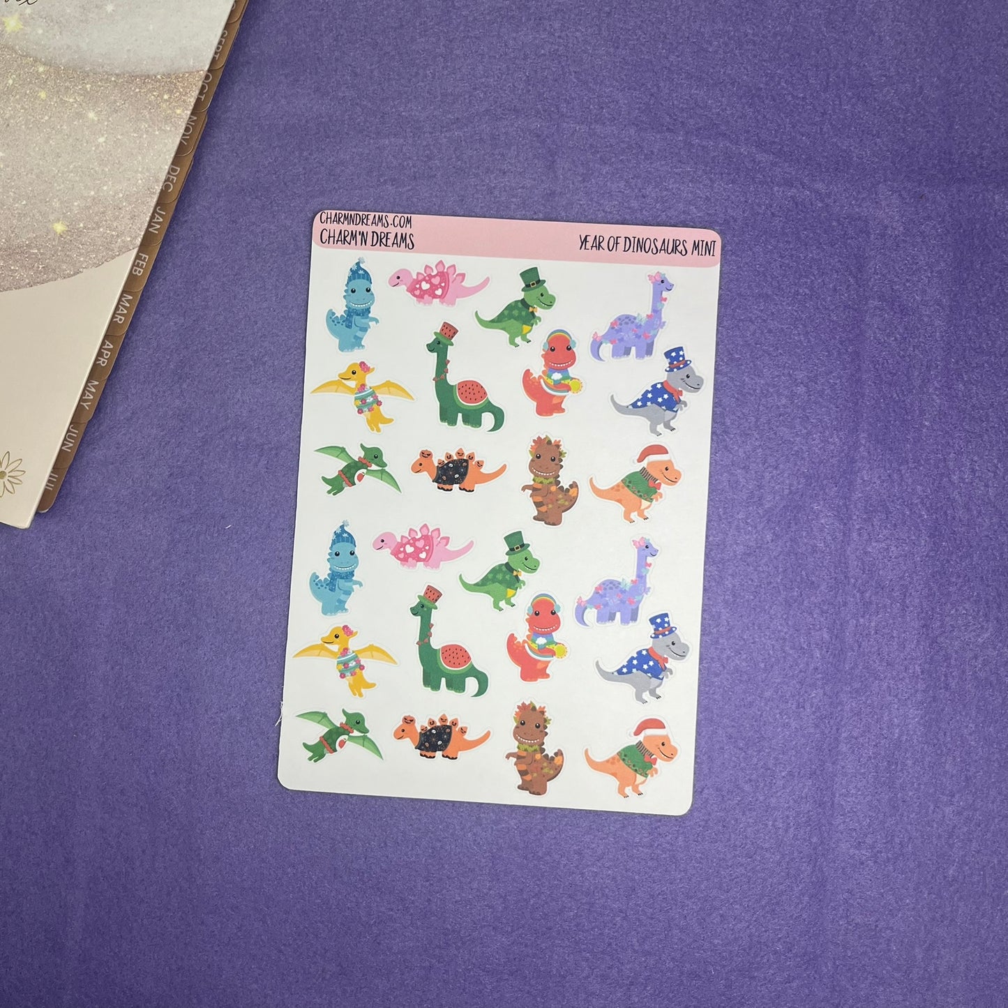 Mini Year of Dinosaurs Sticker Sheet