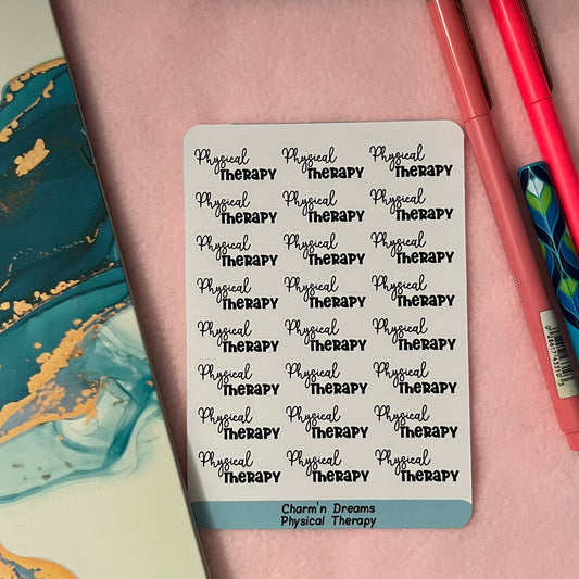 Physical Therapy (PT) Functional Planner Stickers