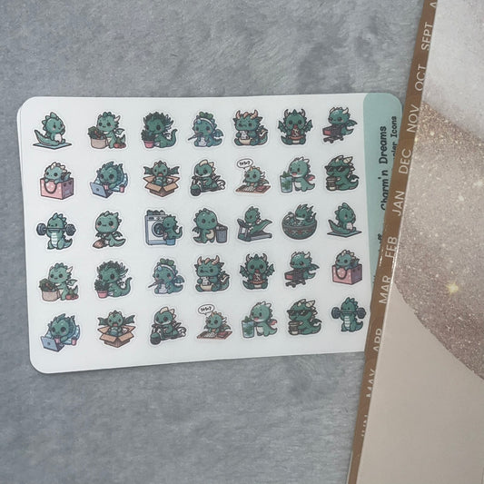Dragon Sampler Icon Planner Stickers