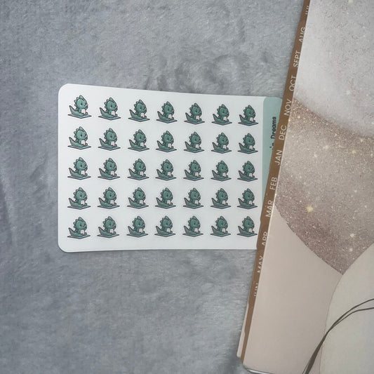 Dragon Yoga Icon Planner Stickers