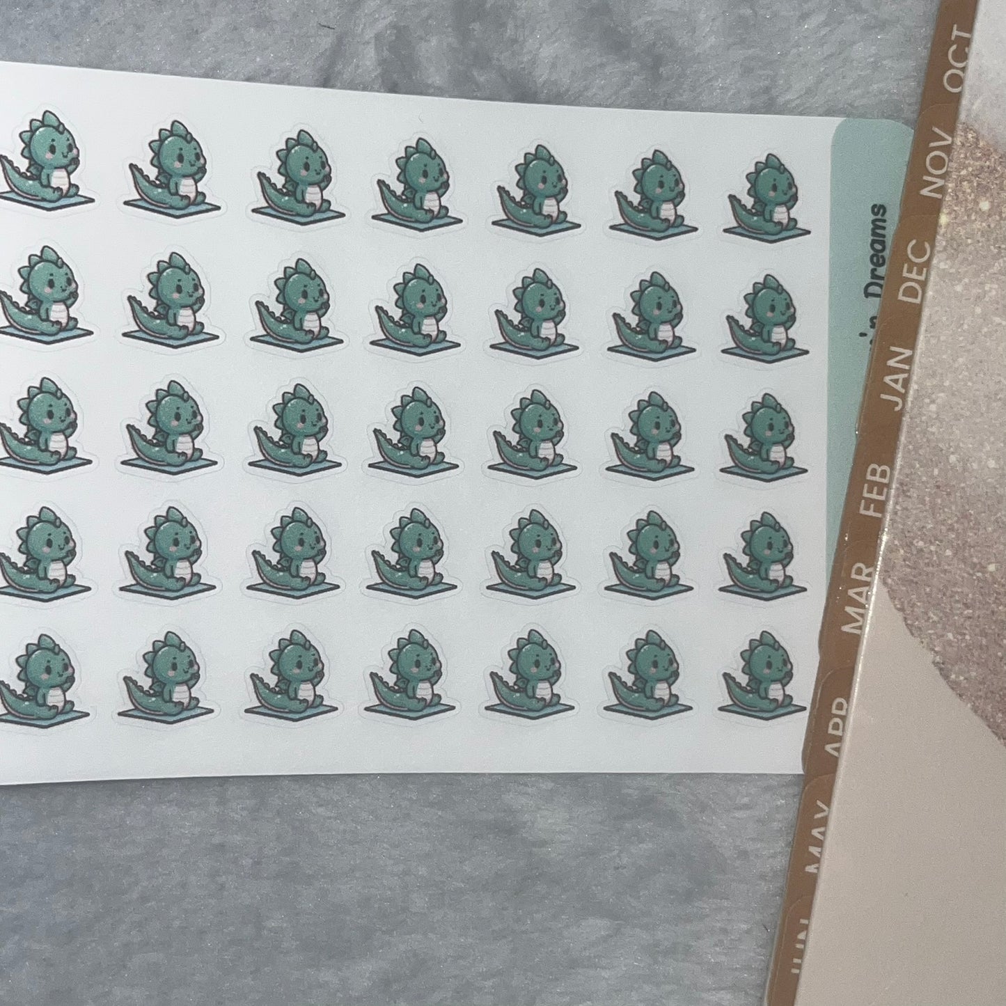 Dragon Yoga Icon Planner Stickers