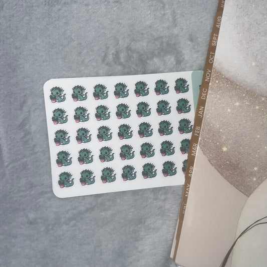 Dragon Water Plants Icon Planner Stickers