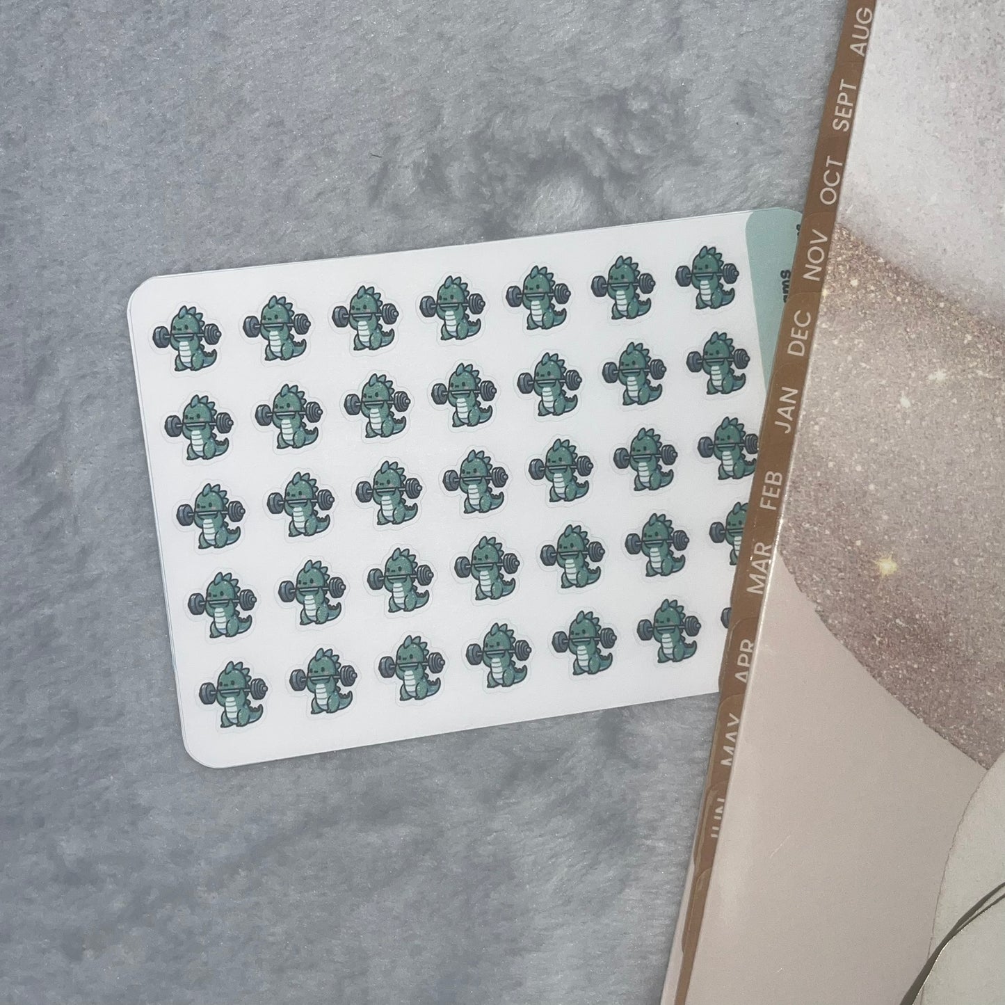 Dragon Weights Icon Planner Stickers