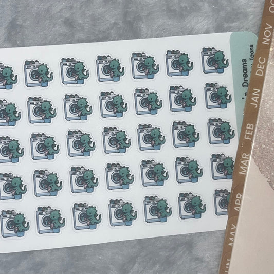 Dragon Laundry Icon Planner Stickers