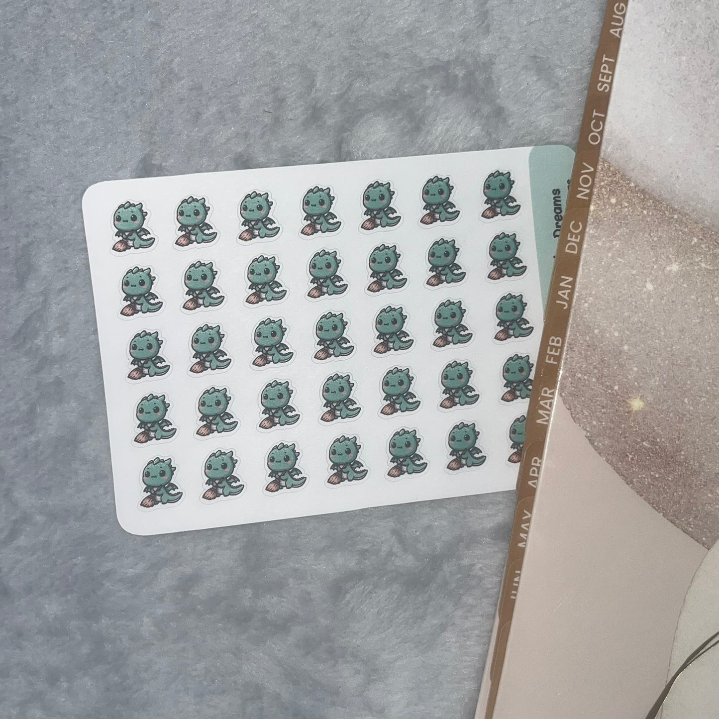 Dragon Sweep Icon Planner Stickers