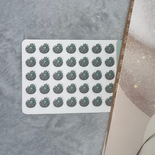 Dragon Wash Dishes Icon Planner Stickers