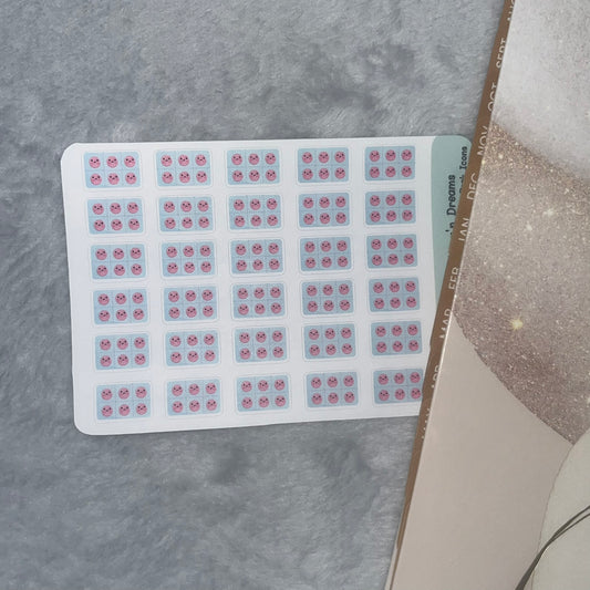 Medical 2- Medication Tablet Pack Icon Planner Stickers