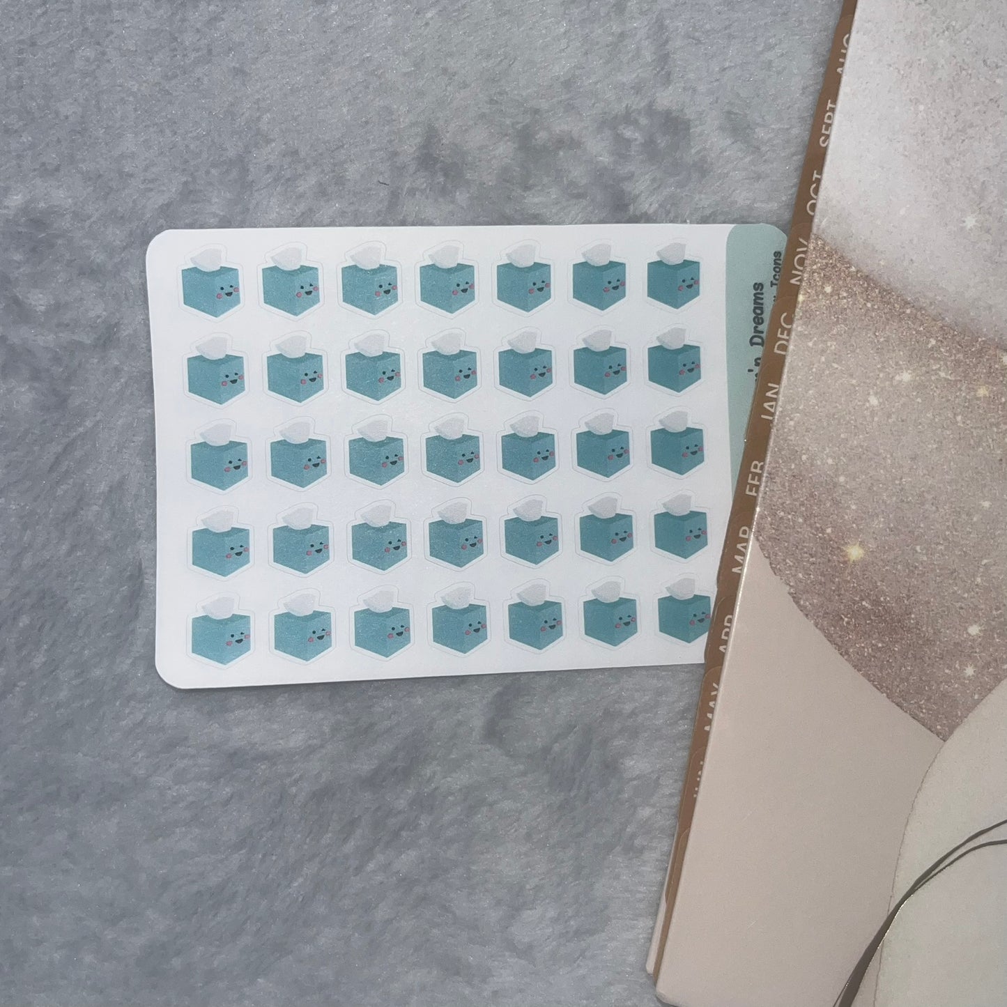 Medical 2- Tissue Box Icon Planner Stickers