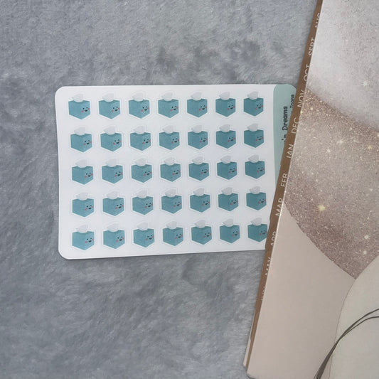 Medical 2- Tissue Box Icon Planner Stickers