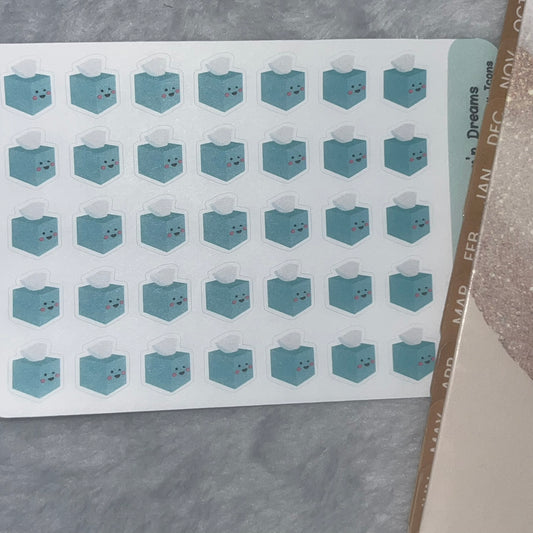 Medical 2- Tissue Box Icon Planner Stickers