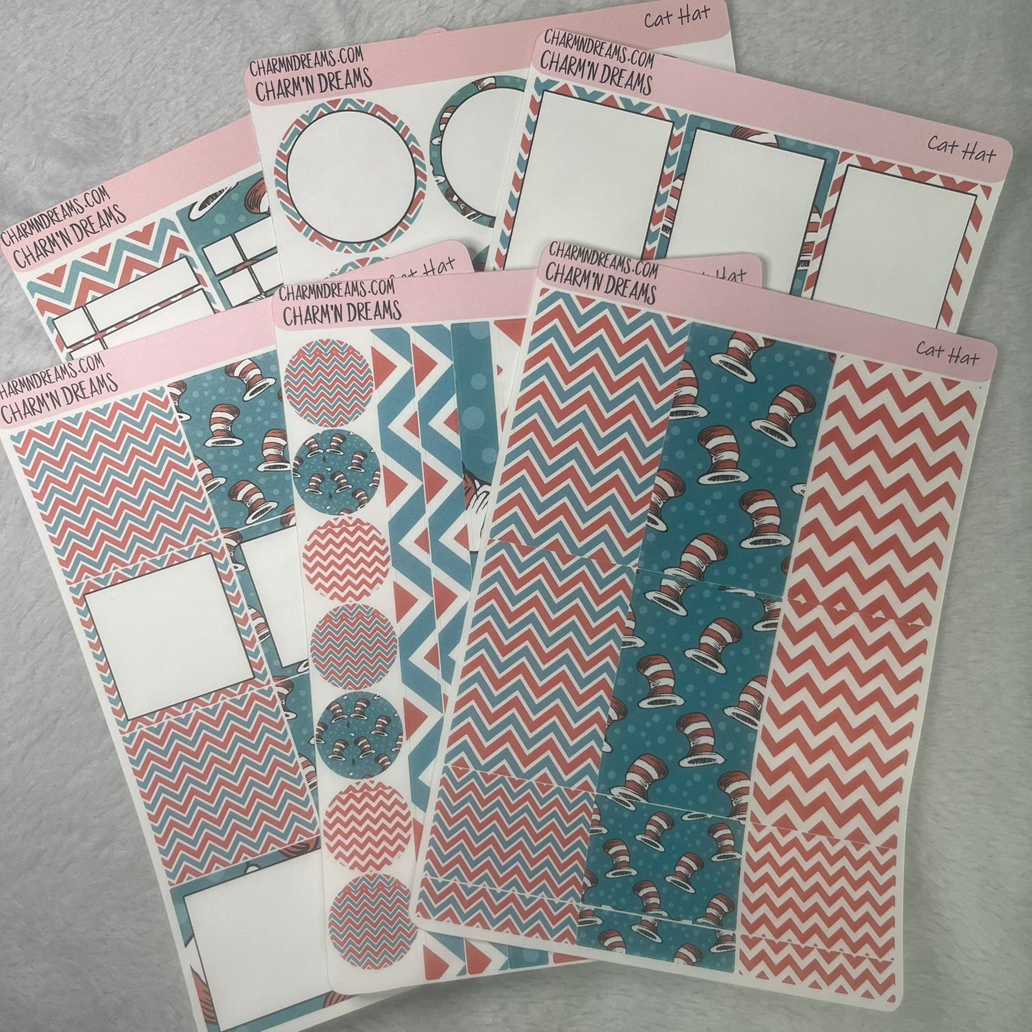Cat Hat Planner Sticker Kit