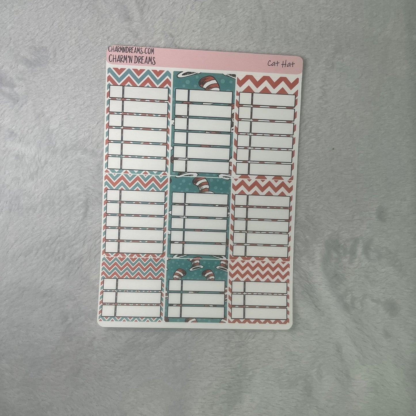 Cat Hat Planner Sticker Kit