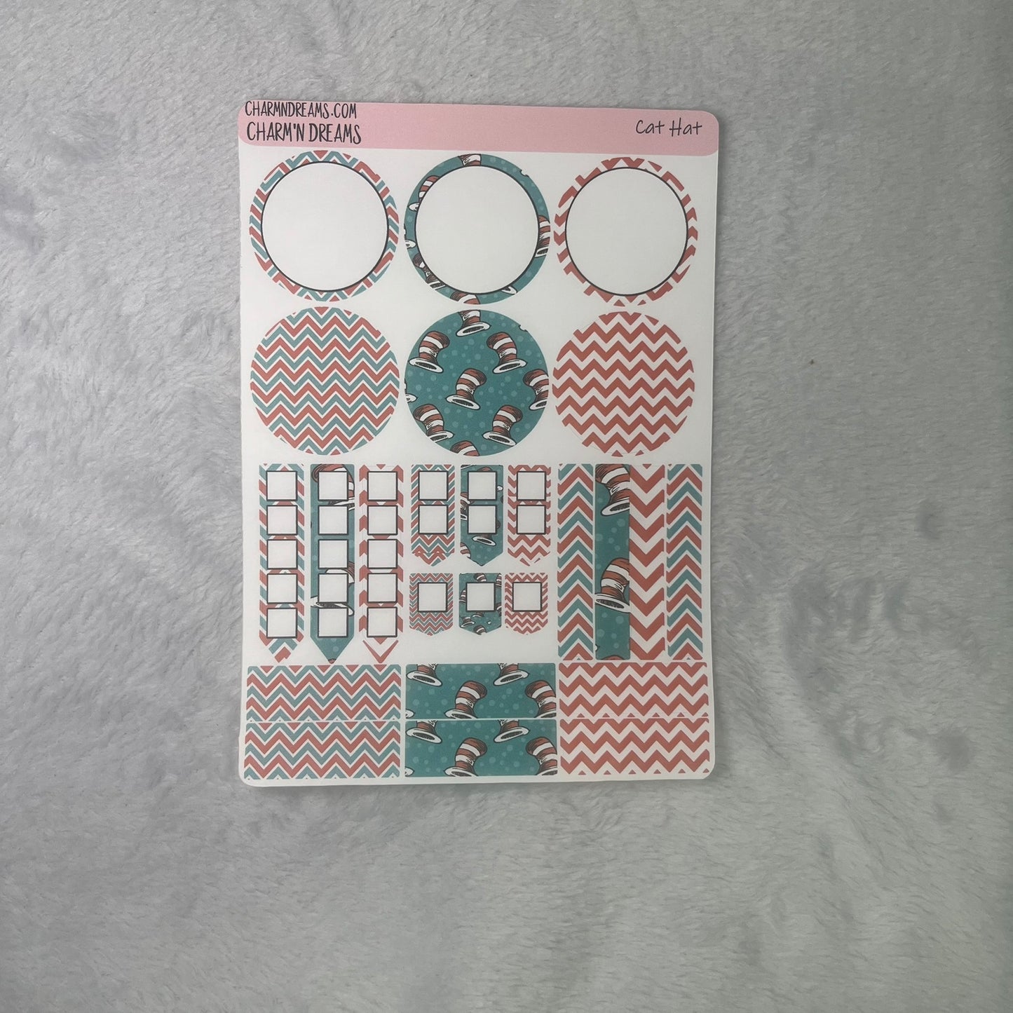 Cat Hat Planner Sticker Kit