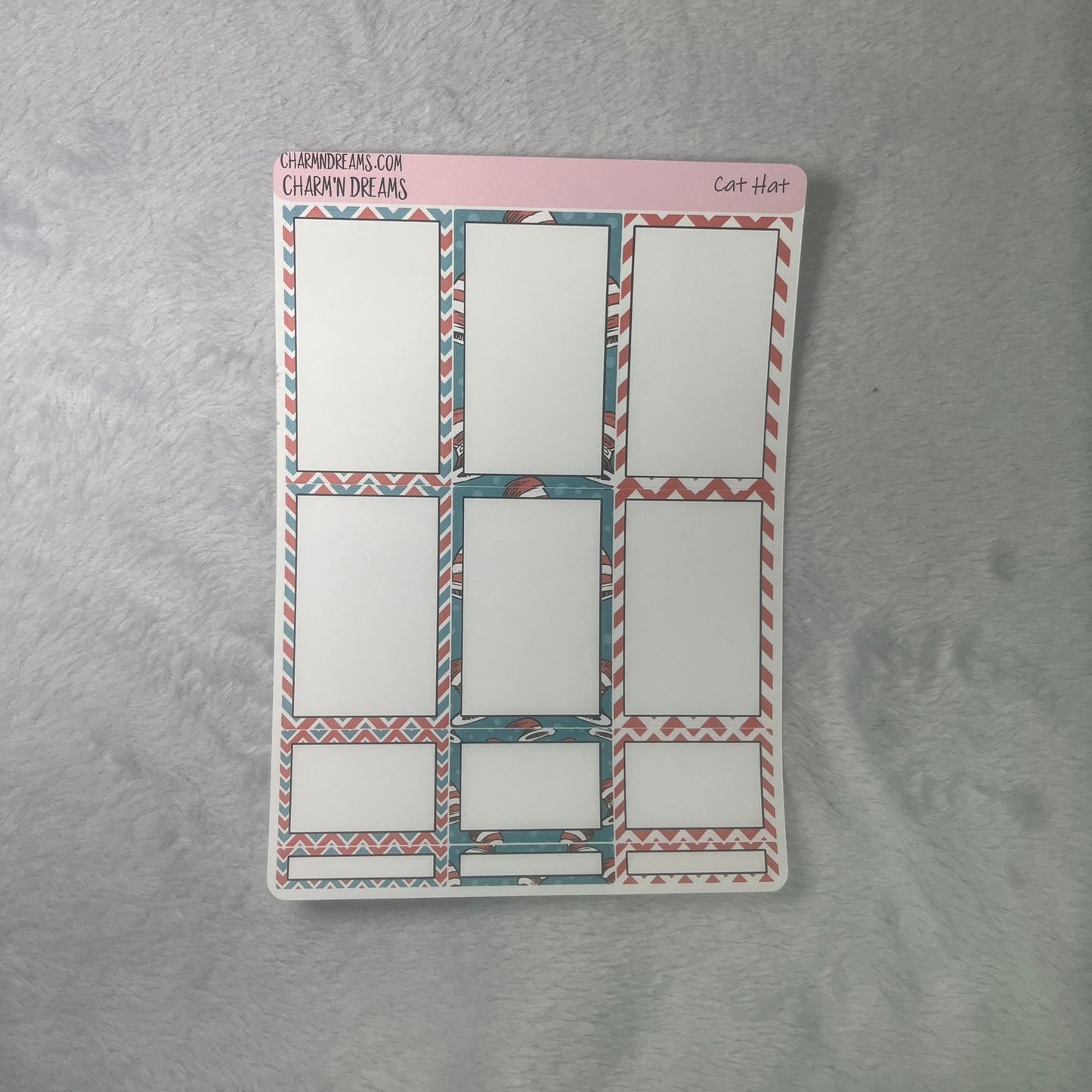 Cat Hat Planner Sticker Kit