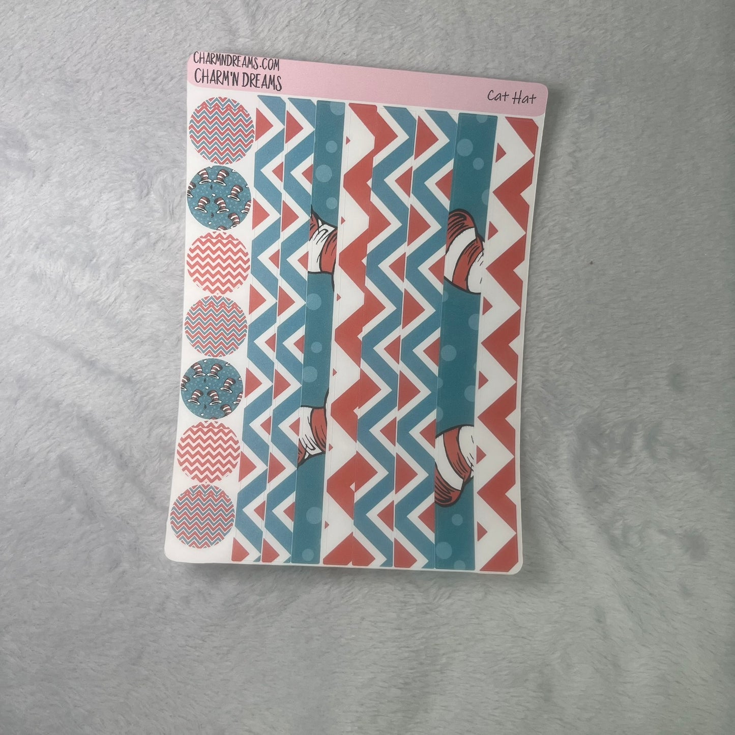 Cat Hat Planner Sticker Kit