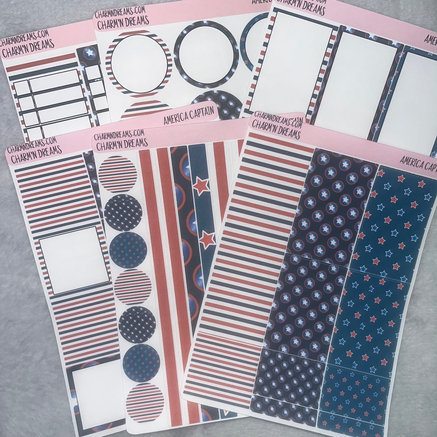 American Captain Planner Sticker Kit