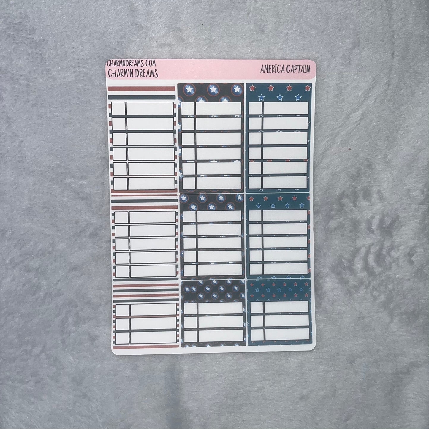 American Captain Planner Sticker Kit