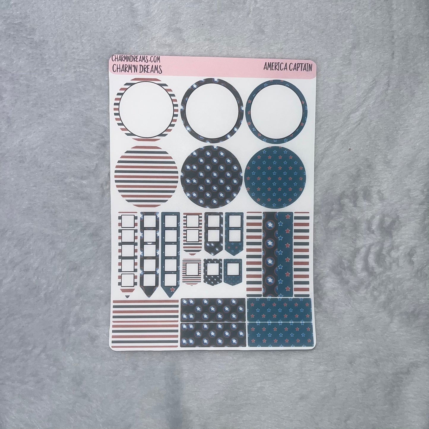 American Captain Planner Sticker Kit