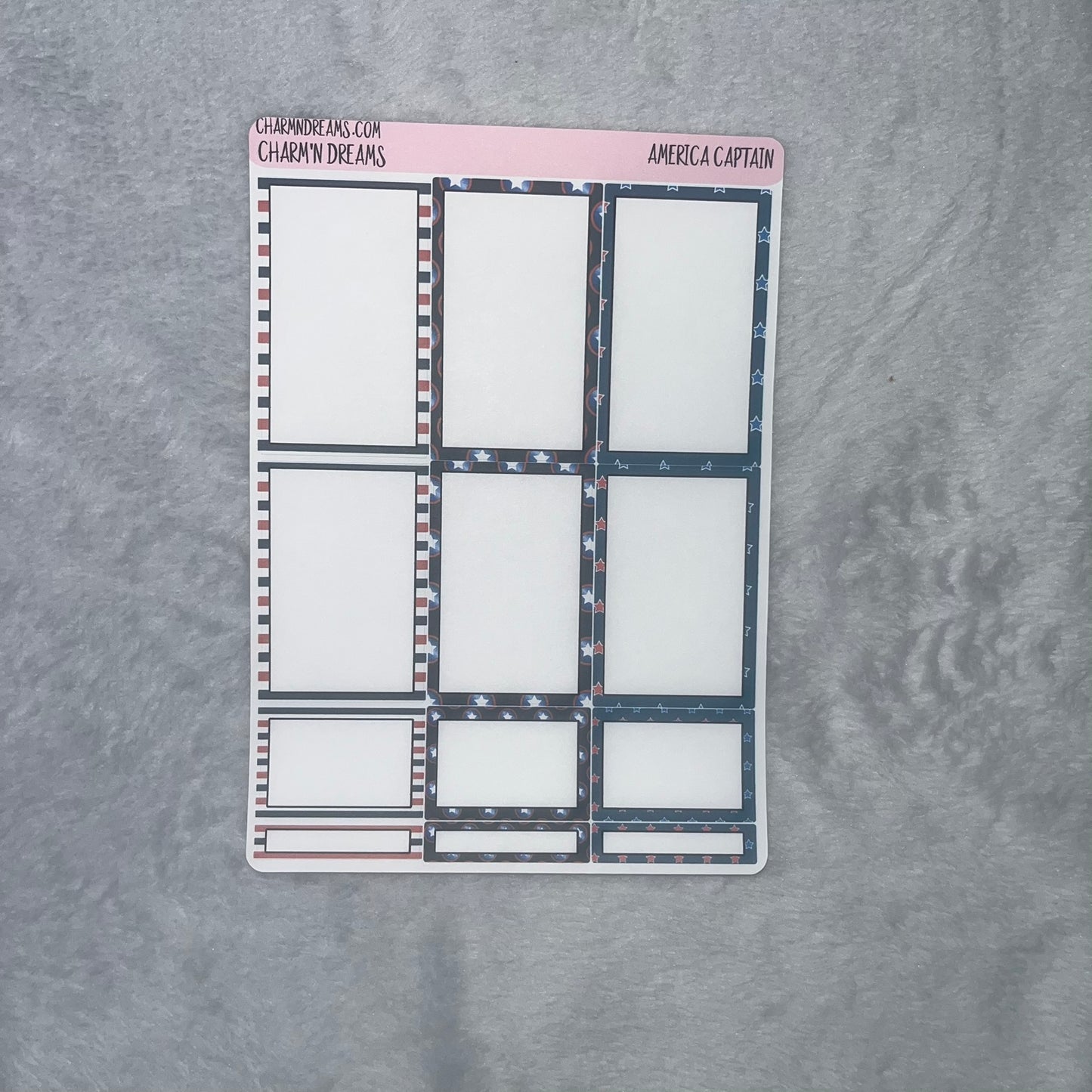 American Captain Planner Sticker Kit