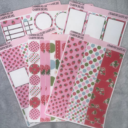 Strawberry Shortcake Planner Sticker Kit
