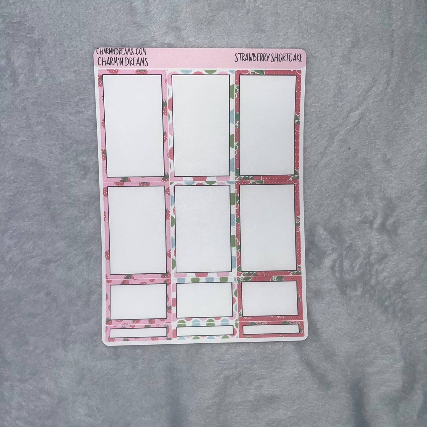 Strawberry Shortcake Planner Sticker Kit