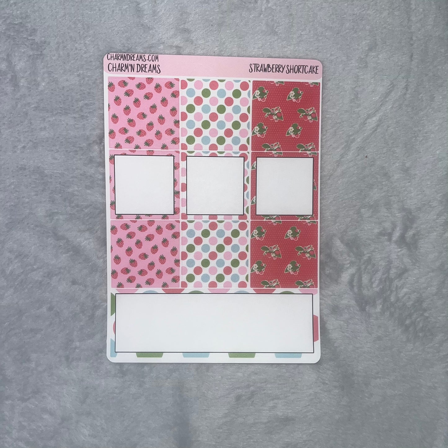 Strawberry Shortcake Planner Sticker Kit