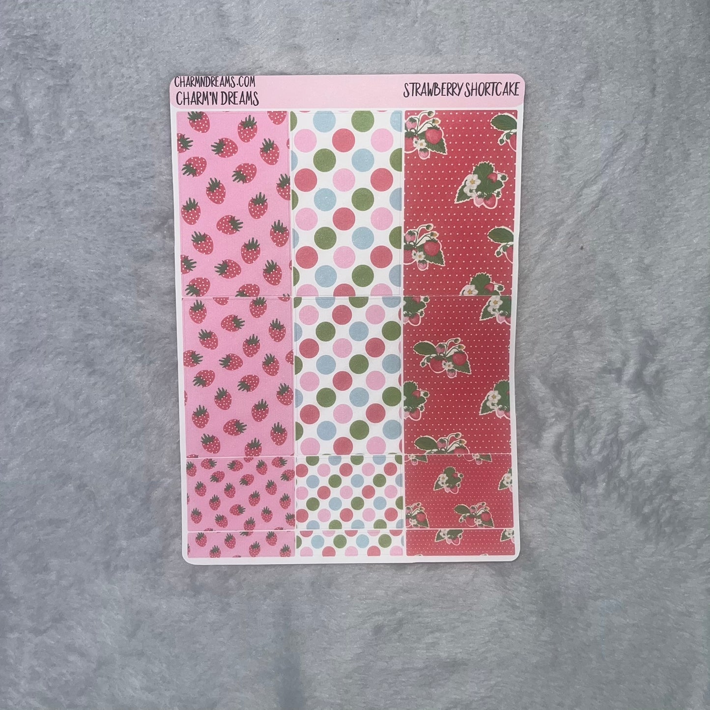 Strawberry Shortcake Planner Sticker Kit