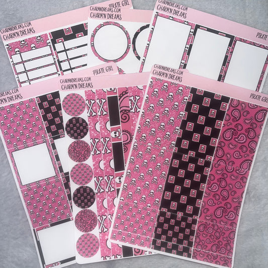 Pirate Girl Planner Sticker Kit