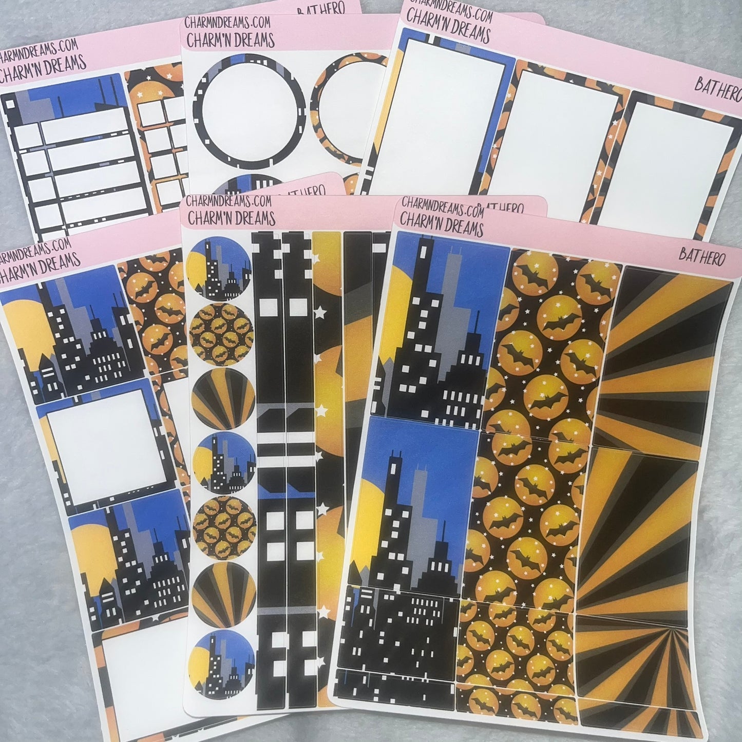 Bat Hero Planner Sticker Kit