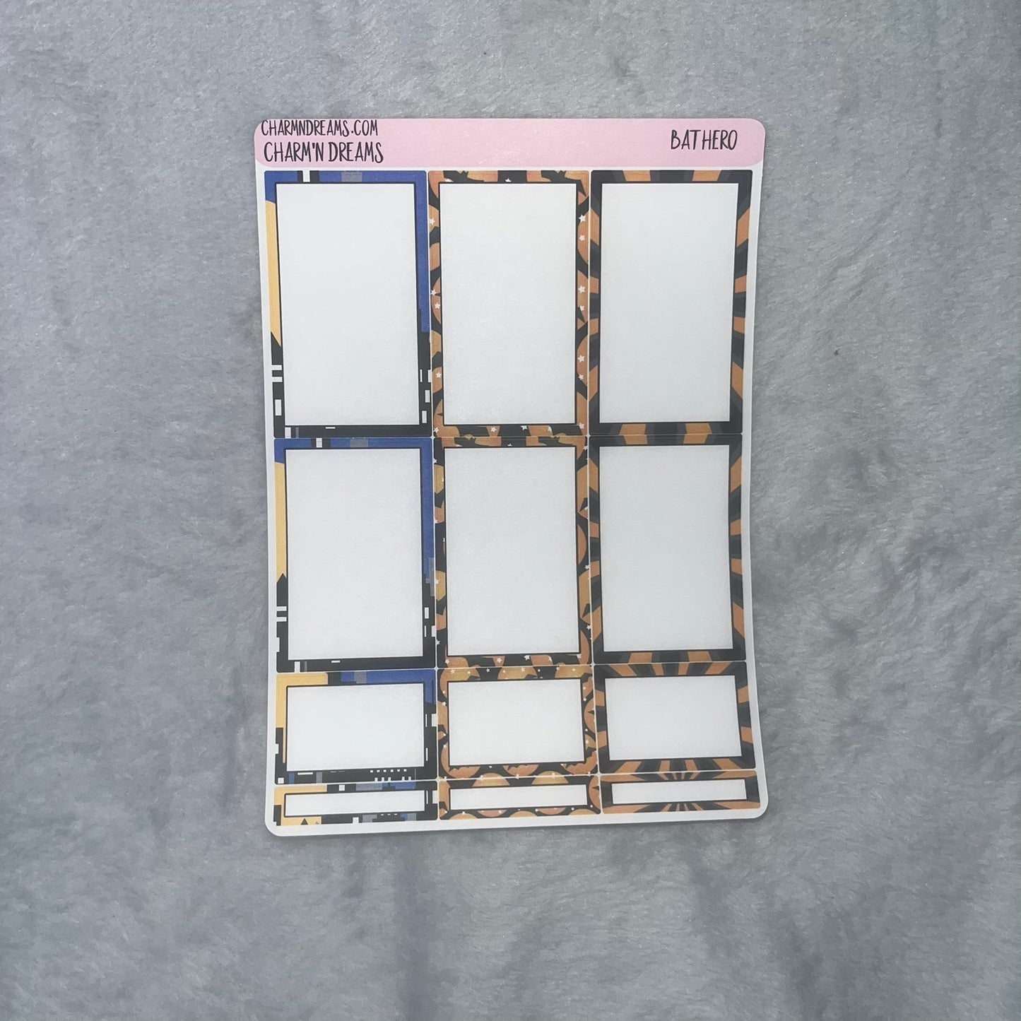 Bat Hero Planner Sticker Kit