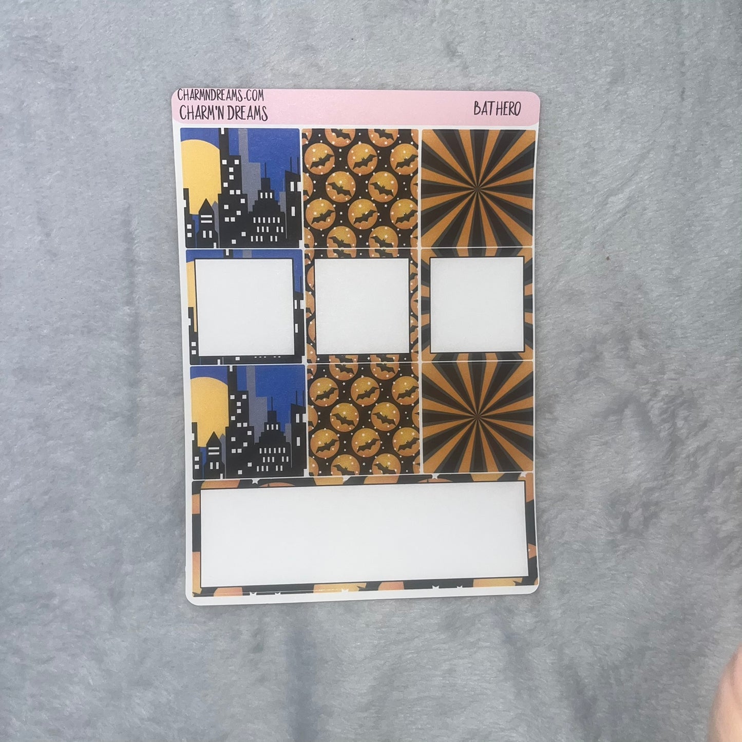 Bat Hero Planner Sticker Kit