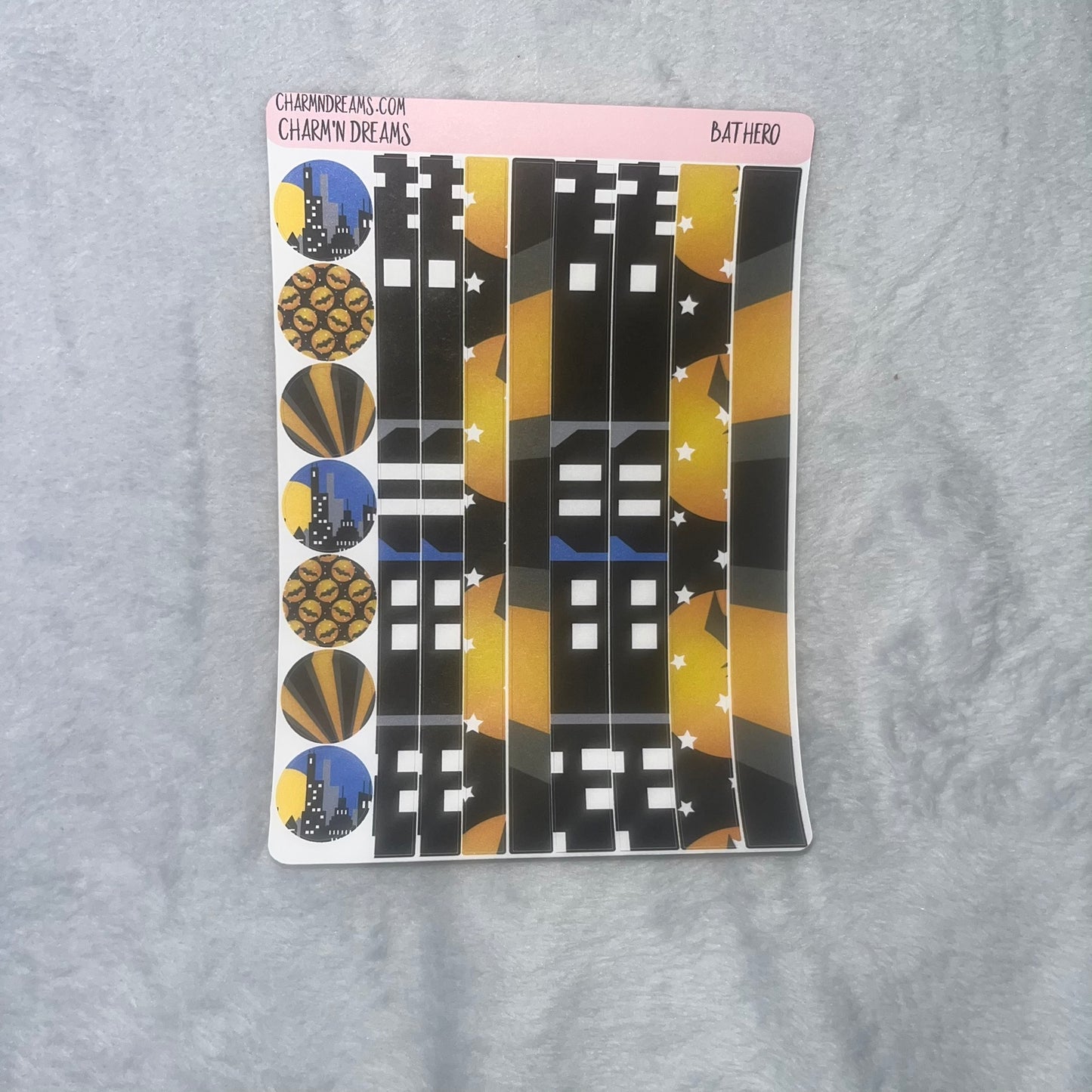 Bat Hero Planner Sticker Kit