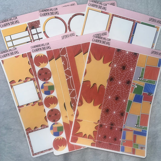 Spider Hero Planner Sticker Kit
